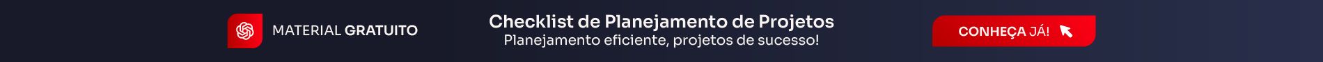 Conteudo Checklist de Planejamento de Projetos Banner topo V1